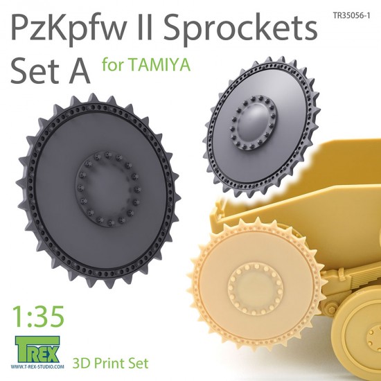 1/35 PzKpfw II Sprockets Set A for Tamiya kits