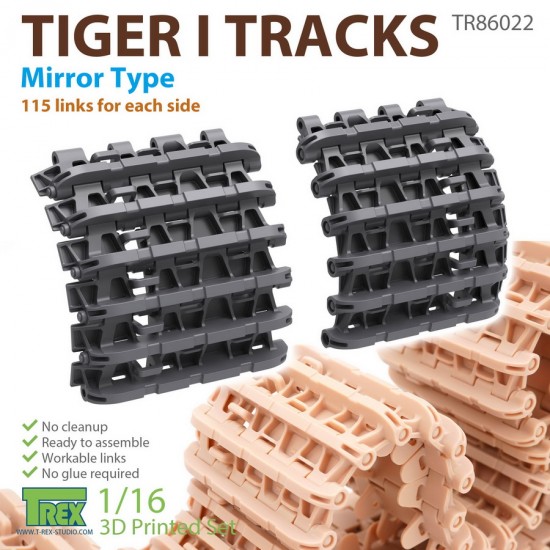 1/16 Tiger I Tracks Mirror Type