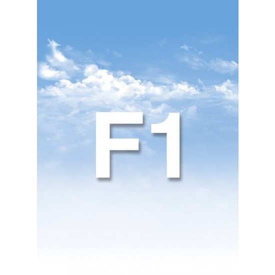 Scenic Backdrop Sheet - "Friendly with Clouds" (A2 Size, Dimensions: 549 x 420mm)