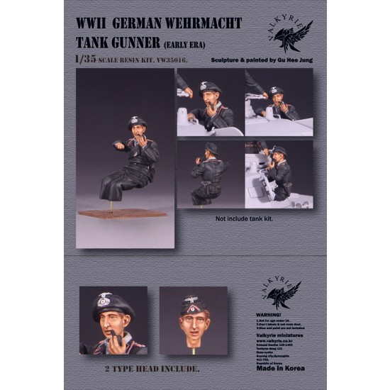 1/35 WWII German Wehrmacht Tank Gunner Early Era