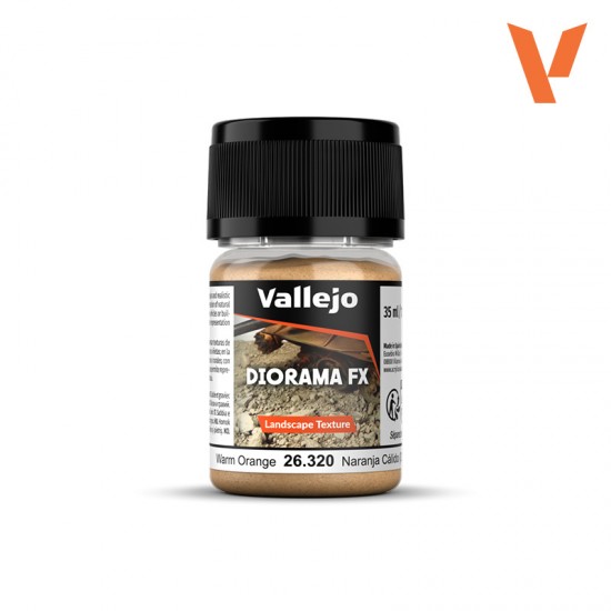 Diorama FX Landscape Textures - Warm Orange (35ml/1.18 fl oz, Grain: 0.1-1mm)