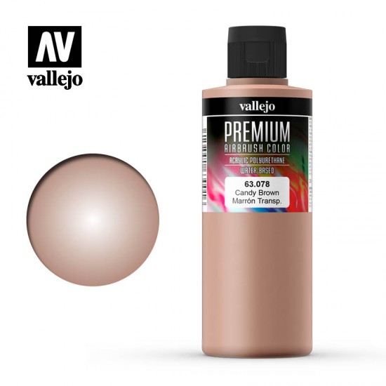 Premium Colour Acrylic Paint - Candy Brown (200ml/6.76fl.oz)