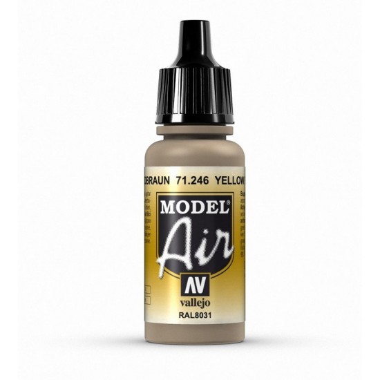 Model Air Acrylic Paint - Yellow Brown 17ml