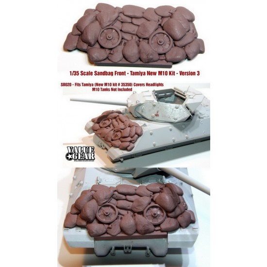 1/35 M10 Tank Destroyer Sandbag Fronts V3 for Tamiya kits