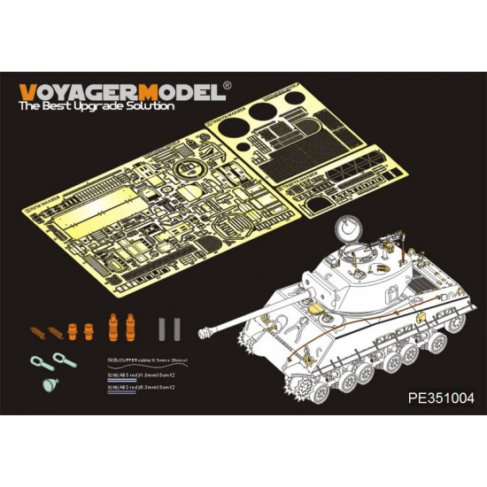 1/35 WWII US M4A3E8 HVSS Basic Detail set for Rye Field Model 5028