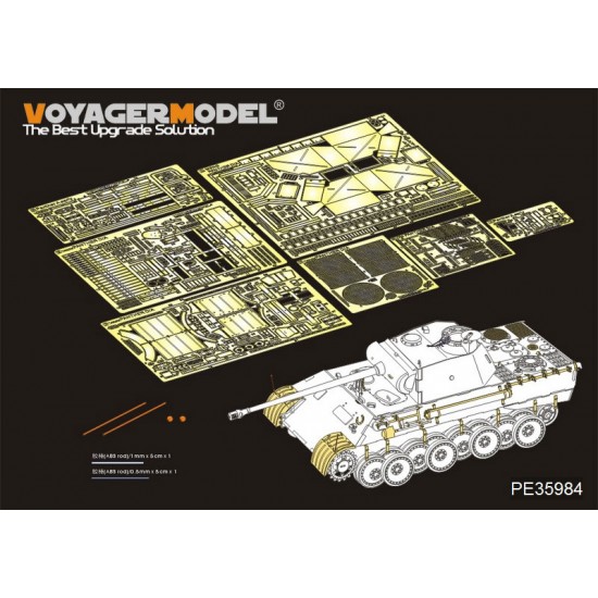 1/35 WWII German Panther A Tank Early Version Basic Detail Set for Takom Model #2097