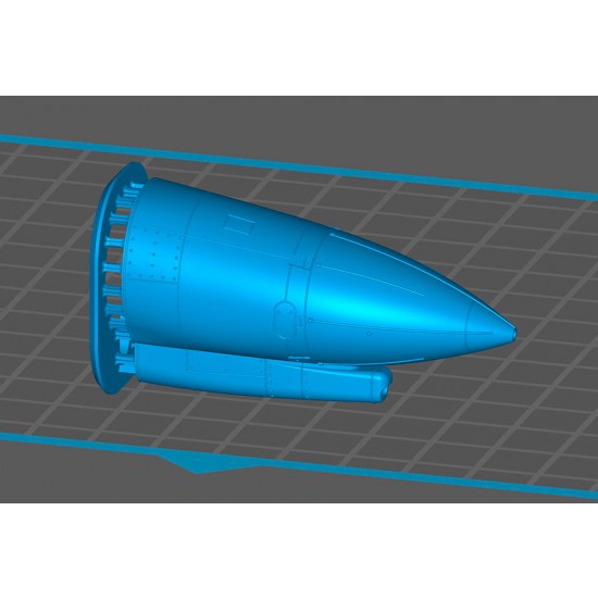 1/48 F-4EJ Kai Radome (intake closed), Pitot Tube and AOA for Hasegawa kits