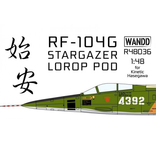 1/48 Lockheed RF-104G Stargazer LOROP POD with Pitot Tube for Kinetic / Hasegawa kits