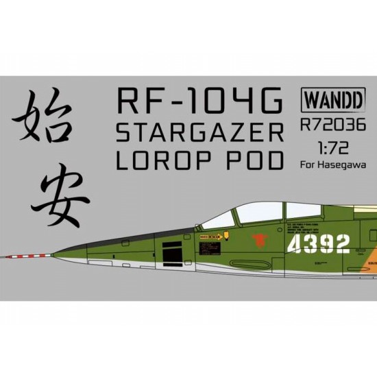 1/72 Lockheed RF-104G Stargazer LOROP POD with Pitot Tube for Hasegawa kits