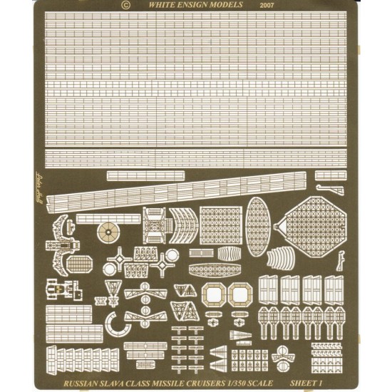 1/350 Slava Class Cruiser Detail-up Set for Trumpeter kit