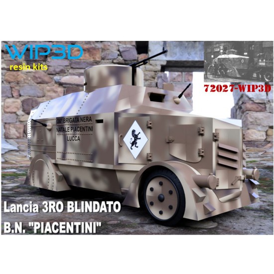 1/35 Lancia 3Ro Improvised Armoured Car Resin Kit