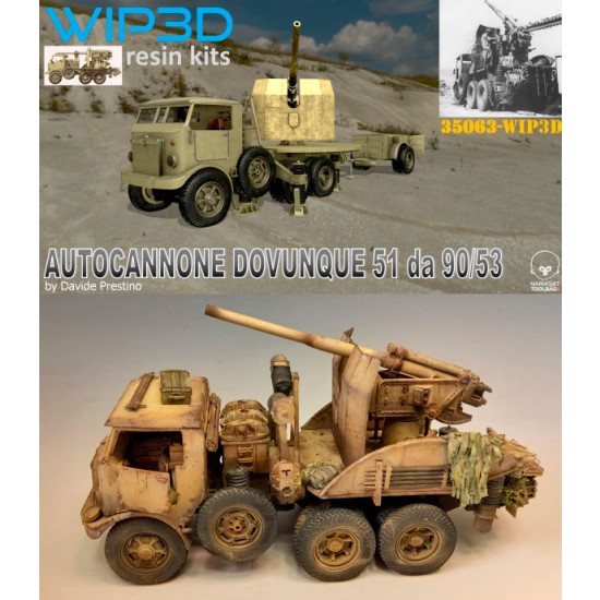 1/35 DOVUNQUE 51 da 90/53 Anti-tank self-propelled truck-mounted Gun