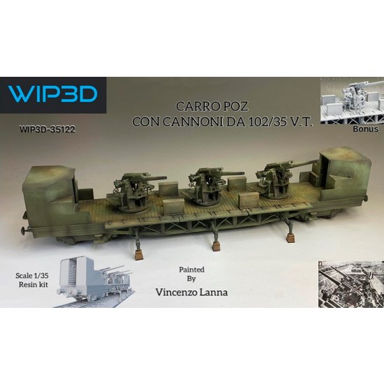 1/35 Carro Poz Con Cannoni Da 102/35 V.T