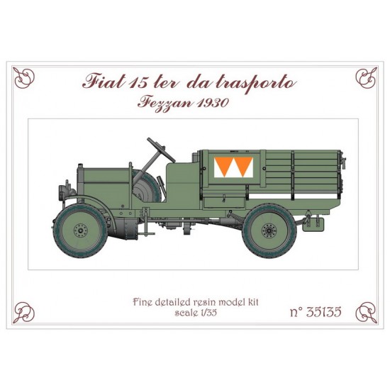 1/35 Fiat 15ter Water Transport Truck Fezzan 1930 with Decals