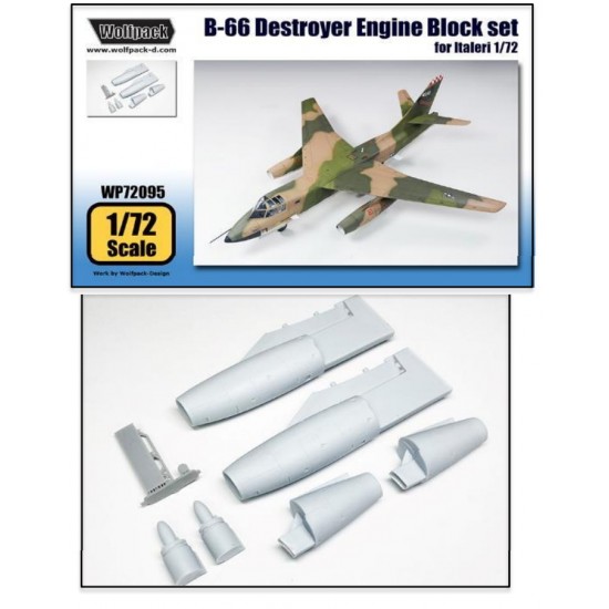 1/72 Douglas B-66 Destroyer Allison J71-A Engine Block set for Italeri kits