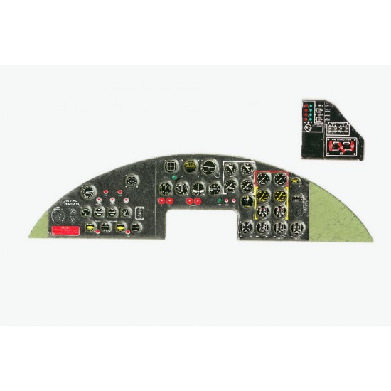 1/48 Boeing B-17G Flying Fortress Instrument Panel for Hasegawa/Monogram/Revell