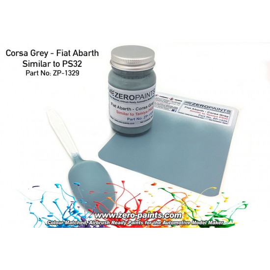 Corsa Gray - Fiat Abarth (Similar to PS32) Paint 60ml