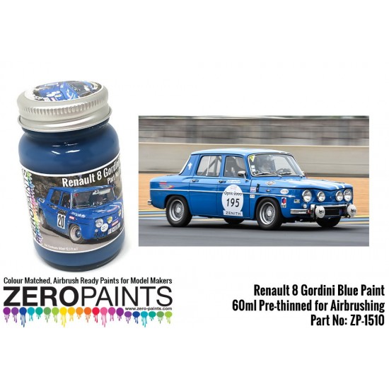 Renault 8 Gordini Blue (Bleu Gordini) Paint 60ml