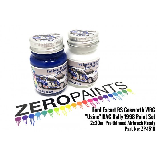 Ford Escort RS Cosworth WRC "Usine" RAC Rally 1998 Paint Set 2x30ml