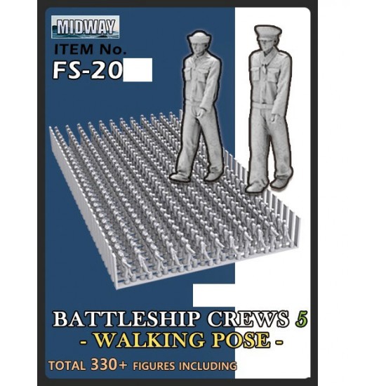 1/200 US BattleShip Crews #5 - Walking Pose (330 figures)