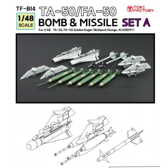 1/48 TA-50/FA-50 Missile and Bomb Set A