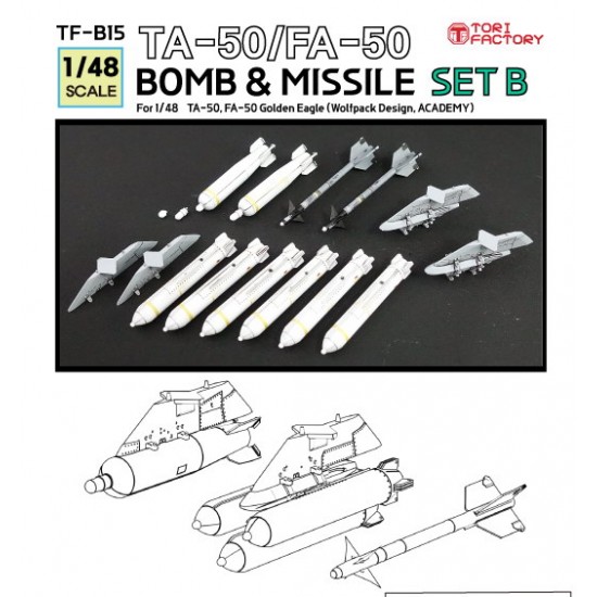 1/48 TA-50/FA-50 Missile and Bomb Set B