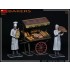 1/35 Bakers: 2 Figures, Wooden Crates w/Bakery Products