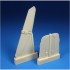 1/48 Messerschmitt Bf 109G-6 Horizontal Tailplanes w/Separate Elevators for Tamiya kits