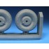 1/72 Mosquito Late Main Wheels Block Tread for Tamiya/Hasegawa kits