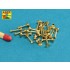 Turned Imitation of Hexagonal Bolts (15pcs, 1.6 x 4mm) & Nuts (10pcs, 1.6mm)