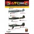 Acrylic Paints set - ATOM #WWII Luftwaffe Colours (12 jars, each bottle: 20ml)