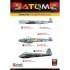 Acrylic Paints set - ATOM #WWII Luftwaffe Colours (12 jars, each bottle: 20ml)