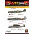 Acrylic Paints set - ATOM #WWII Luftwaffe Colours (12 jars, each bottle: 20ml)