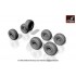 1/72 KrAZ-255B Off-road Truck Wheels w/Weighted VI-3 Tyres