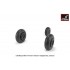 1/32 Mikoyan MiG-19S/P Farmer Wheels w/Weighted Tyres