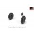 1/72 Iljushin IL-2 Bark (Late) Wheels w/Weighted Tyres