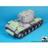 1/35 Russian KV-2 Heavy Tank Accessories Set for Tamiya kits