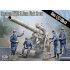 1/35 WWII German 8.8cm Flak Crew (4 figures) and Grenades (2pcs)