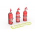 1/24 Hand Fire Extinguisher - Type 01 (4pcs)