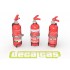 1/24 Hand Fire Extinguisher - Type 01 (4pcs)