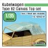 1/35 Kubelwagen Type 82 Canvas Top Set for Tamiya kit