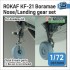 1/72 ROKAF KF-21 Boramae Nose/Landing Gear set for Academy kits