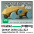 1/35 WWII German SdKfz 222/223 Sagged Wheel set #3 Normal for Tamiya kits