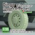 1/35 WWII British Dingo Scout Car Sagged Wheel set with Spare Wheel for MiniArt kits