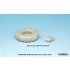 1/35 French AML-60/90 Sagged Wheels Set (5pcs w/mask) for Takom kits #2084/2077