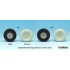 1/35 French AML-60/90 Sagged Wheels Set (5pcs w/mask) for Takom kits #2084/2077