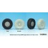 1/35 Russian Typhoon-K Mrap Sagged Wheels Set (6pcs w/mask) for Takom kit #2082