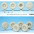 1/35 US MATV RG-31 Mk.5 Sagged Wheels Set for Kinetic kits