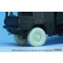 1/35 Man 5t. Mil gl Truck Sagged Wheels #2 Continental HCS Tyres for HobbyBoss/Revell