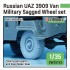 1/35 Russian UAZ 3909 Van Military Sagged Wheel set for Zvezda kits